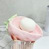 Self Draining Strawberry Soap Dish Cartoon Soap Holder Practical Soap Storage Rack  Kitchen
