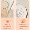 Mouthwash Cup Non-Slip Handle Smooth Round Mouth Transparent Body Rabbit Bear Design Bathroom Cup with Toothbrush Slot