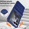 For Motorola Razr 60 Ultra Case with Hinge Protection, Built-in Screen Protector Shockproof All-Inclusive Phone Cover-Blue
