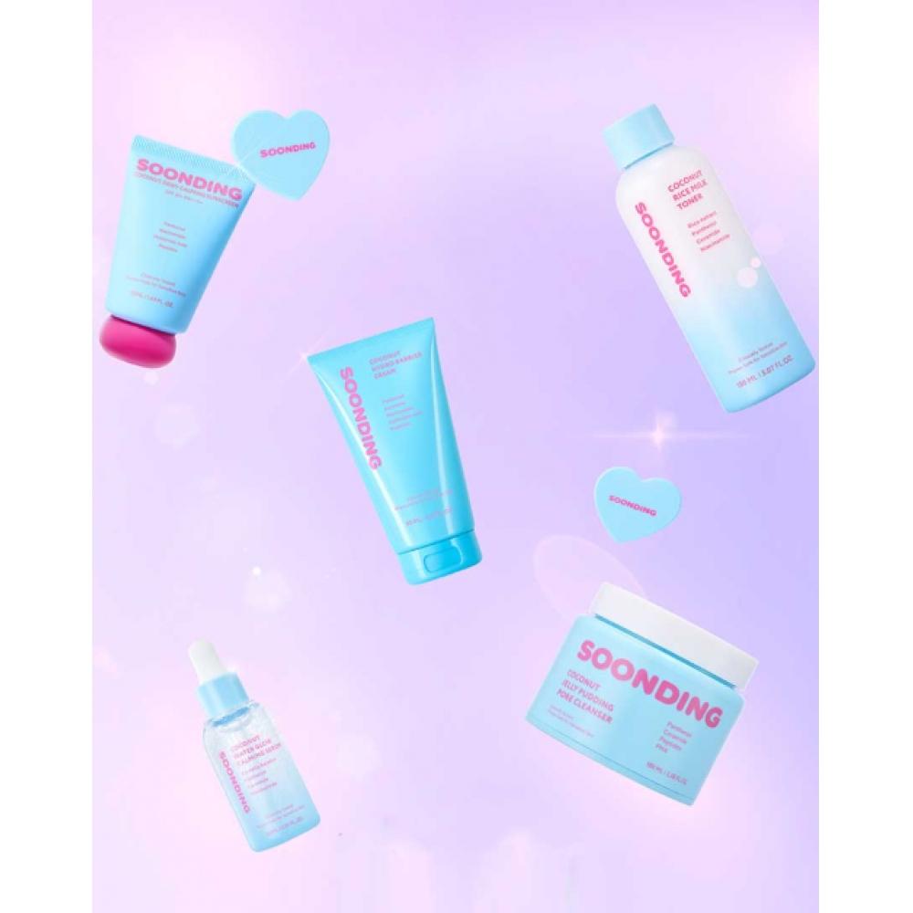 

Soonding Sunding Coconut 5 Piece Basic Set Toner Serum Cream Cleanser Sun Cream NONE
