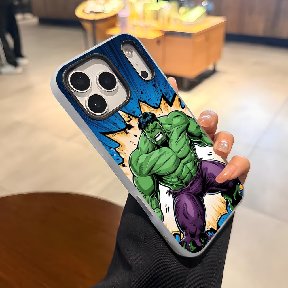 Superhero H-Hulk Phone Case For IPhone 17 Air 16 E 15 14 Plus 13 12 11 Pro Max Jelly 2 In 1 Protective Case
