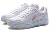 LiNing Slip-Resistant Lightweight Balance Wear-Resistant Low-Top Skateboard Shoes Women's White Purple AGCR342-1
