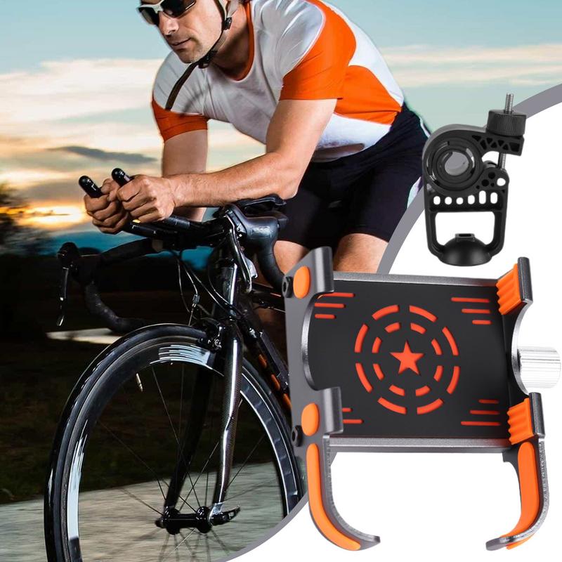 Motorcycle Phone Mount Motorcycle Cellphone Mount Adjustable Smartphone Cradle High-Speed Secure Lock Cycling Accessories For