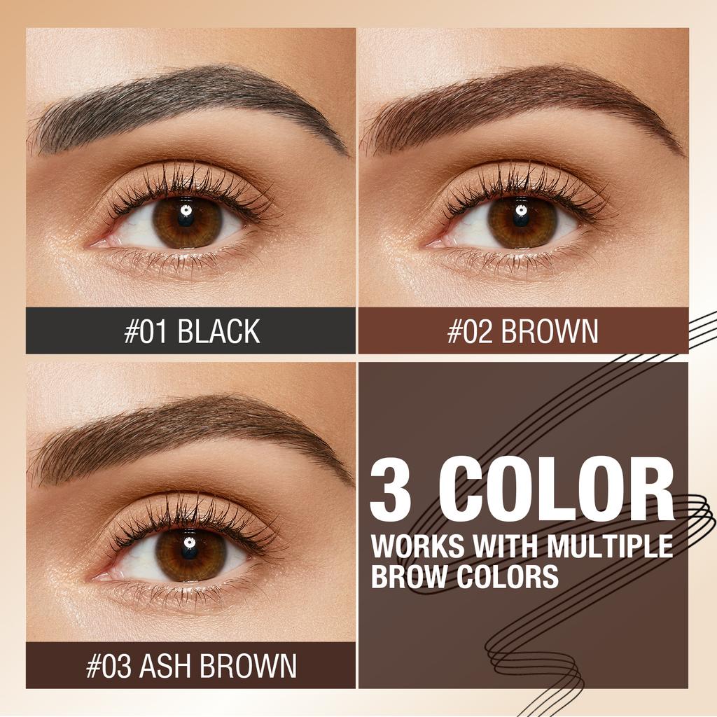 Langmanni Three-color Four-claw Eyebrow Pencil Three-dimensional Natural Not Easy To Smudge Lasting Smooth
