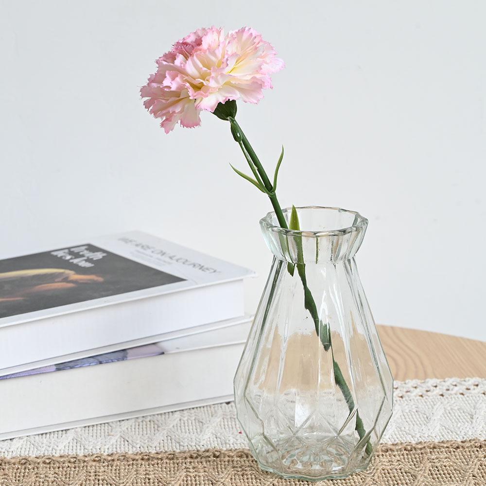Artificial White Carnation Bouquet - Nordic Style Decorative Fake Flowers Mother's Day Gift