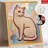 Animal Series Cat Pearl Painting Diy Handmade 5D Highvalue Hanging Living Room Decoration Painting