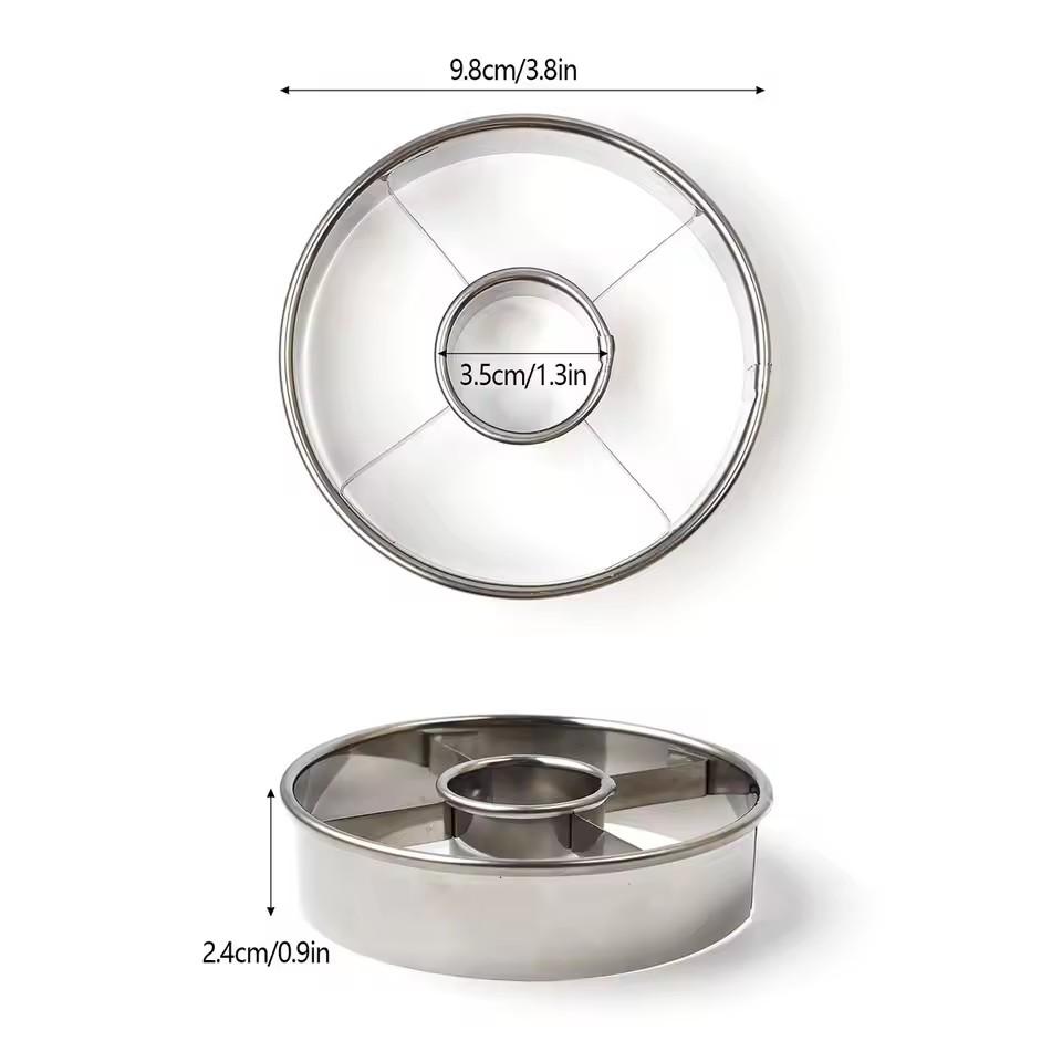 Round Stainless Steel Donut Special Cutting Mold for Household Baking Mousse Ring Underwire Cookie Pressing Film