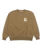 BEN DAVIS Blur Faded Crewneck Sweatshirt Camel