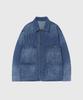Timeless Sportswear [Old Achive Product] Discharged Stripe Coverall Medium Blue
