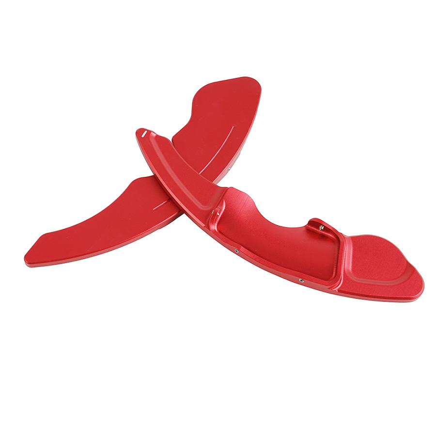 Aluminum Steering Wheel Paddle Shifter Extension For Lexus NX IS RC Red