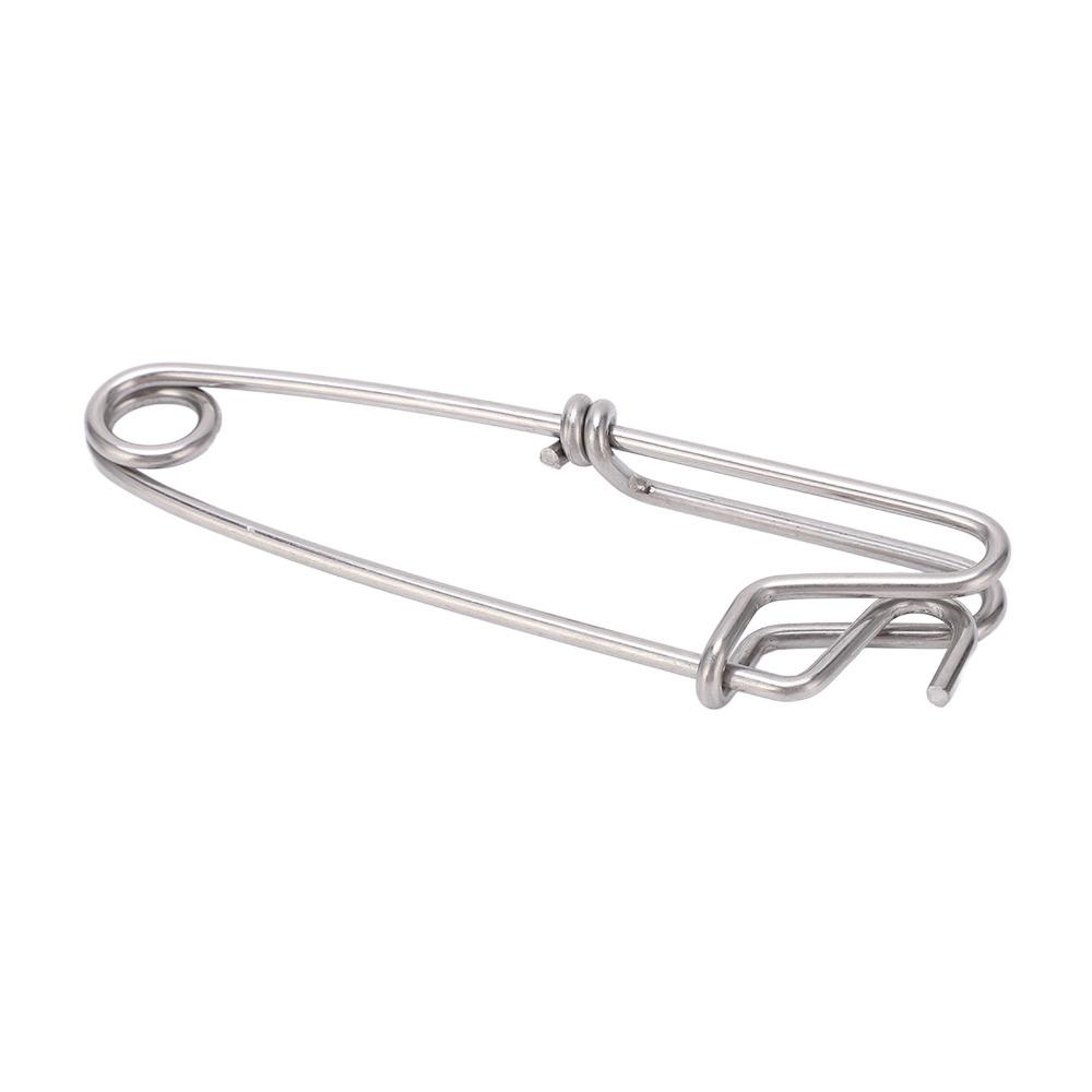 5PCS 5 Sizes Long Line Clips Easy On/Off Fishing Connectors Durable Closed Eye Pin  Tuna Fishing