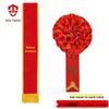 Antian Qitian Silk Red Flower Brooch & Sash