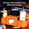 Car Multifunctional Tissue Storage Box Under Seat Auto Back Seat Paper Bag Place Water Cup Holder Hanging Hook Organizer