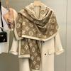 1116 Autumn and Winter New Imitation Cashmere Scarf Women's Versatile Neck Protector Jacquard Scarf Fashionable Warm Long Fringed Shawl