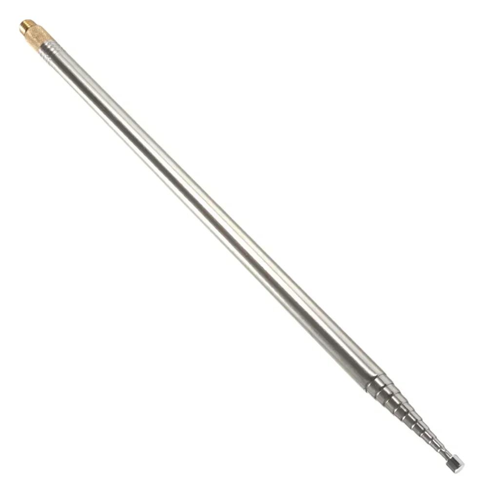 1Pc Shortwave Antenna 2.5m Whip Antenna Portable Telescopic Antenna 304 Stainless Steel For Pac 12 JPC 7 DIY Shortwave Radio