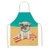 Hot Sale Cartoon Anime Pet Dog Dog Sleeveless Apron Drawing Graffiti Kitchen Anti-fouling Creative Linen Apron