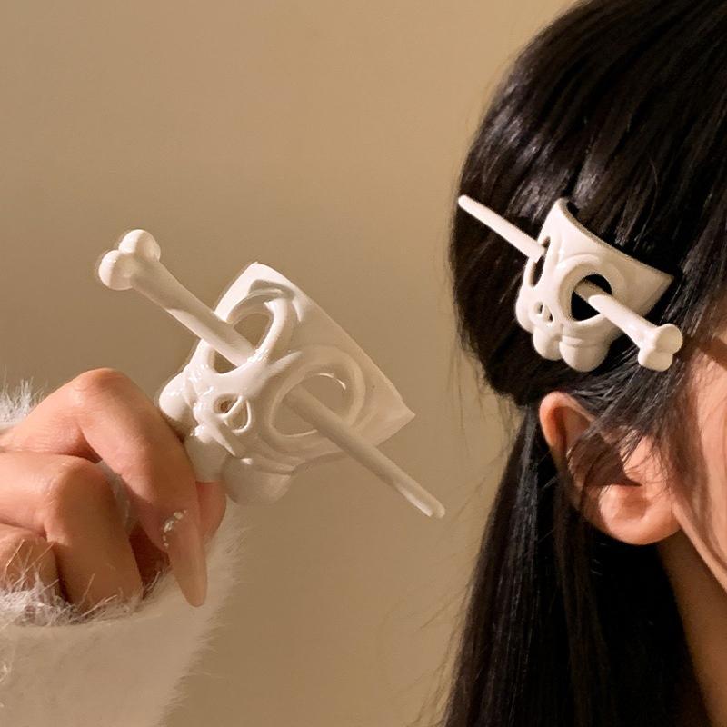 Funny Ghost Skull Hair Sticks Skeleton Hairpin Women Hairclip Headwear Accessories Hair Accessory