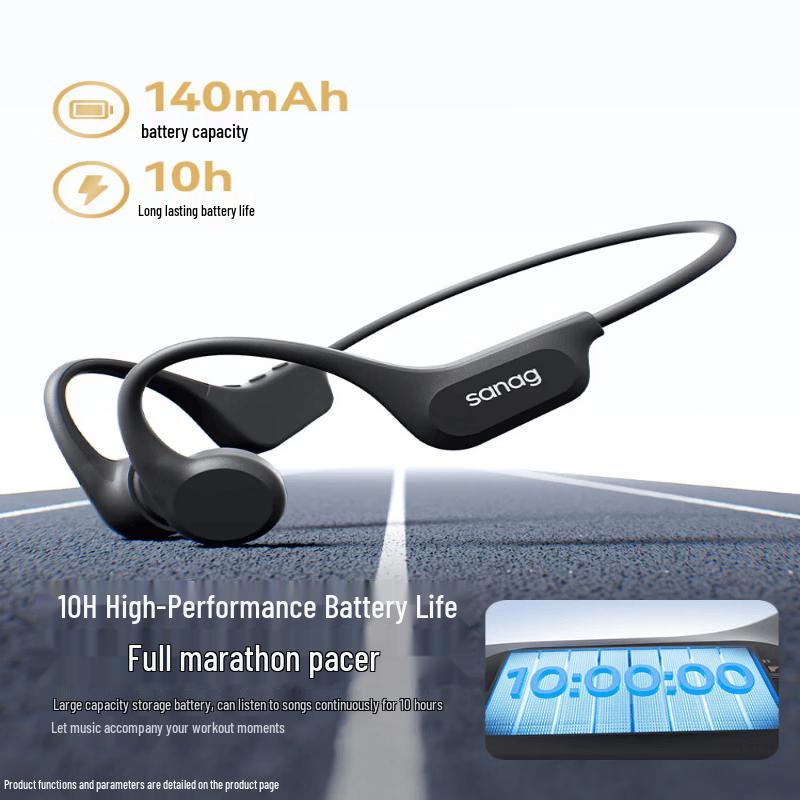 SANAG B60S ProMax 64 Go Conduction Osseuse IP68 Écouteurs de Sport et de Natation