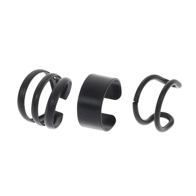 Geometric C-Shaped Ear Cuff Non-Piercing Earring Women Minimalist Retro Alloy Clip Fashion Jewelry