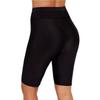 Shiying 2024 Women's Quick-Dry High-Waist Swim Trunks - European & American Style, Conservative Solid Color Boxer Briefs