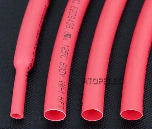 5M Diameter 0.6/0.8/1/1.5/2/2.5/3/3.5/4/5/6mm 2:1 PE Heat Shrink Tube Insulation Cable Sleeve Sheath Wrap Wire ROHS UL