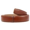 Casual Alloy Automatic Buckle Cowhide Belt, Reverse Pull Design