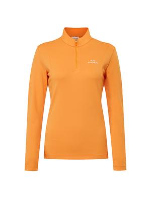 EIDER Performance Women'S Solid Long Sleeve Zip-Up T-Shirt_Mango