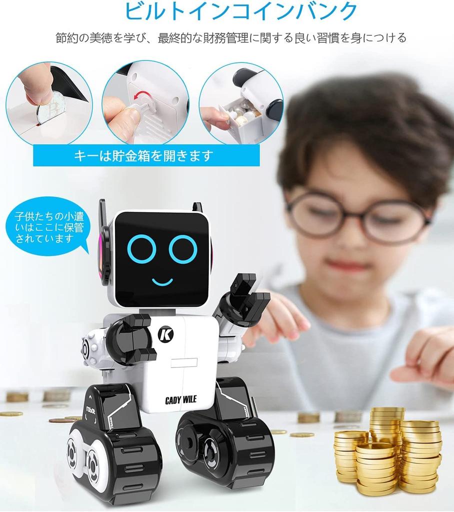 HBUDS Robot Toy for Girls and Boys: Music, Dance, Transports Objects, Popular Kids Toy, Piggy Bank, Programmable, Touch-Responsive, Talking Pet Robot,