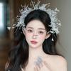 Mori Style Fairy Feather Bridal Headpiece - Versatile Wedding Headband & Beautiful Temperament Accessory