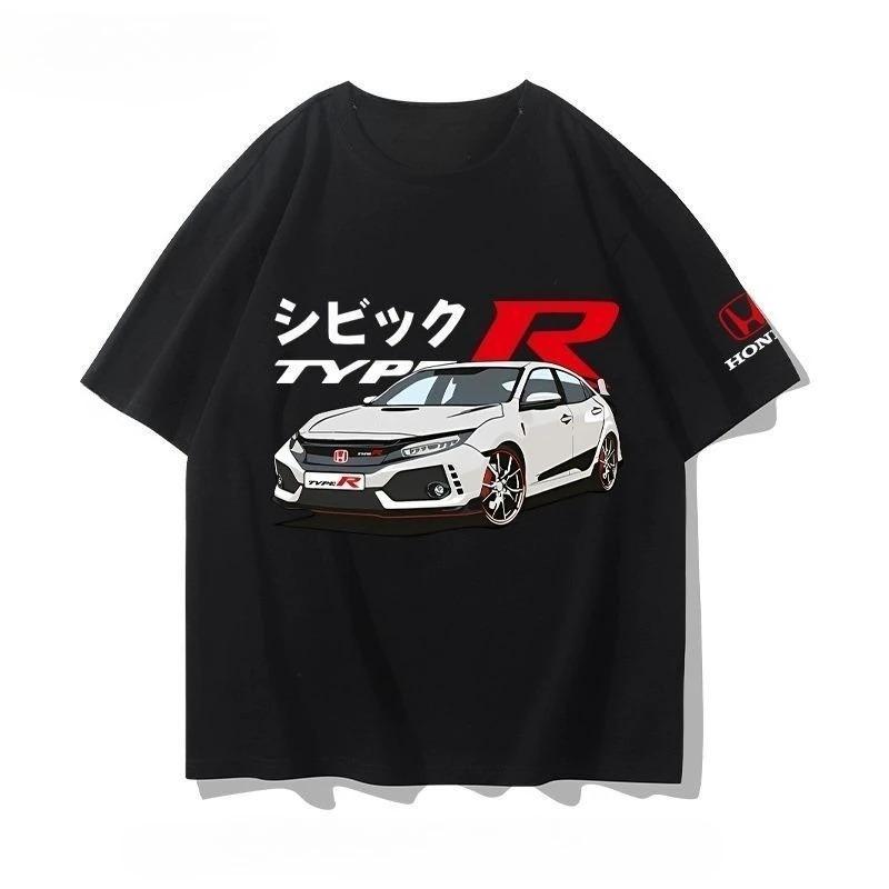 

Honda Civic Type R EK9 JDM Classic Винтажная Оверсайз Темно-синяя Футболка | Уличная Одежда Унисекс для Автолюбителей 4XL