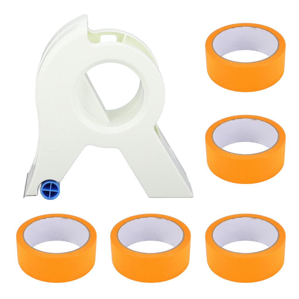 Set 6 bucăți aplicator de bandă de mascare pentru vopsea 5 role de bandă de tăiere și distribuitor pentru decorare
