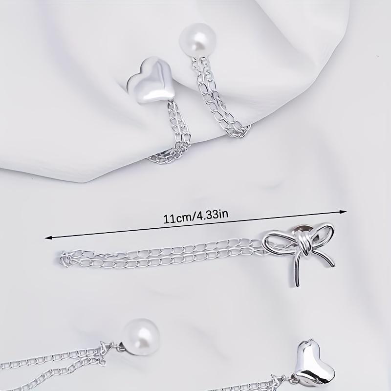 11 Pairs Women'S Adjustable Clothes Clips with Butterfly Decorations - Instant Sleeve Shortening, Suitable for Shirts, Dresses