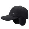 Herren Herbst Winter Wollmütze Kappe Mittelalterliche und Ältere Dicke Warme Ohrenschutz Baseballkappe
