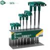 SATA 9-Piece T-Handle Ball End Hex Key Wrench Set
