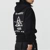 Vans Loose Fit Hooded Jacket With Back Print Men Jackets Black VN0A4USJBLK