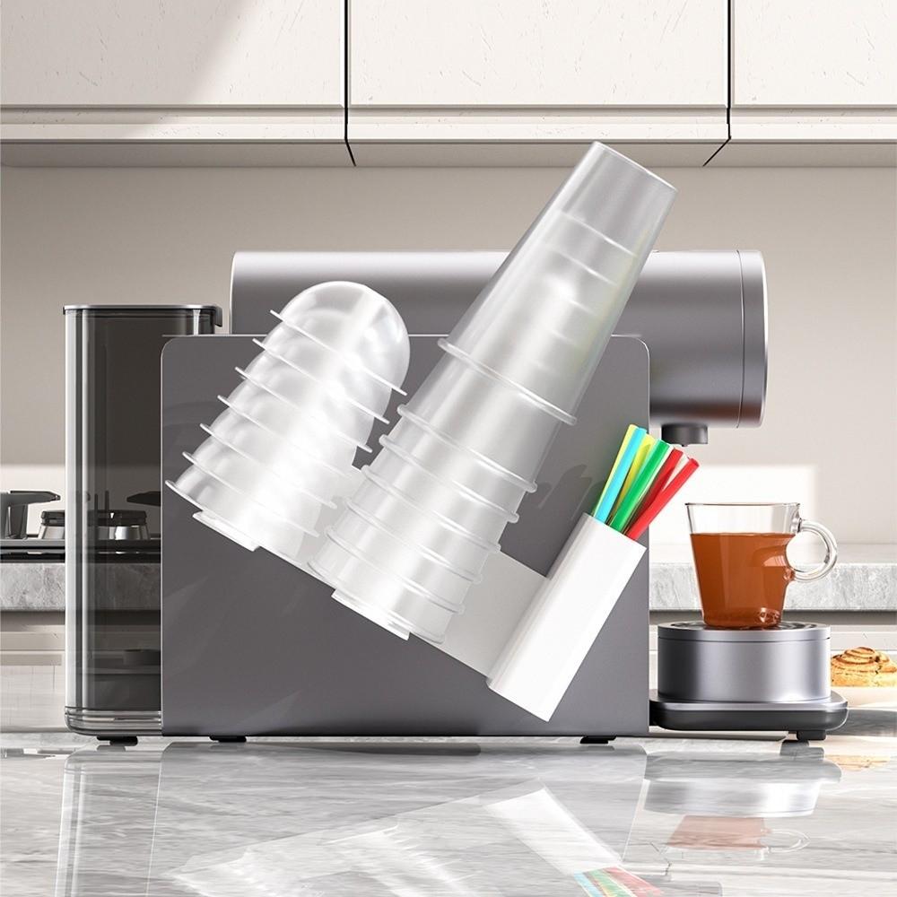 Mit Strohhalm-Schlitz Becher-Organizer-Gestell 3-in-1 Becher-Aufbewahrungshalter Einwegbecher-Spender Für Kaffeeliebhaber