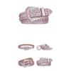 Cool Gothic Waist Chain Casual Belt Studded Waist Ceinture Glittered Belt Studded Blingbling Easy Belt