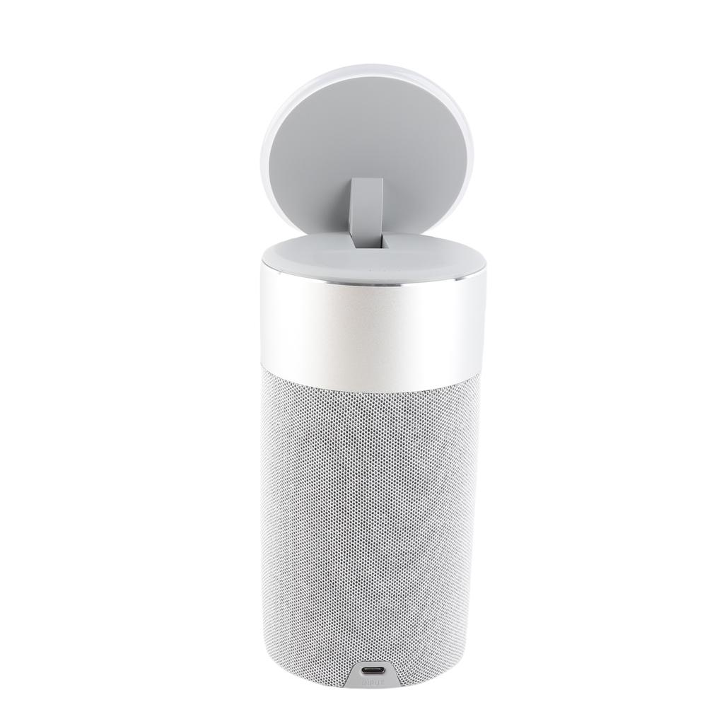 Wireless Charging BT Speaker with Night Light Multifunctional Wireless Charger LED Night Lamp Phone Stand Portable