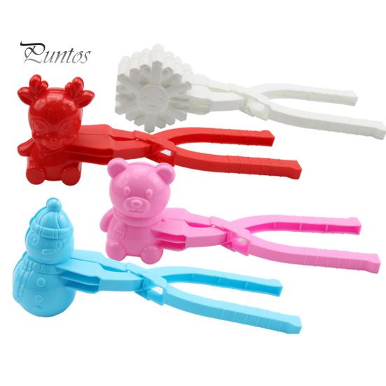 Snowball Makers 1 Set Making Clips Low-temperature Resistant Cartoon Mould Entertainment Children Winter for Snow
