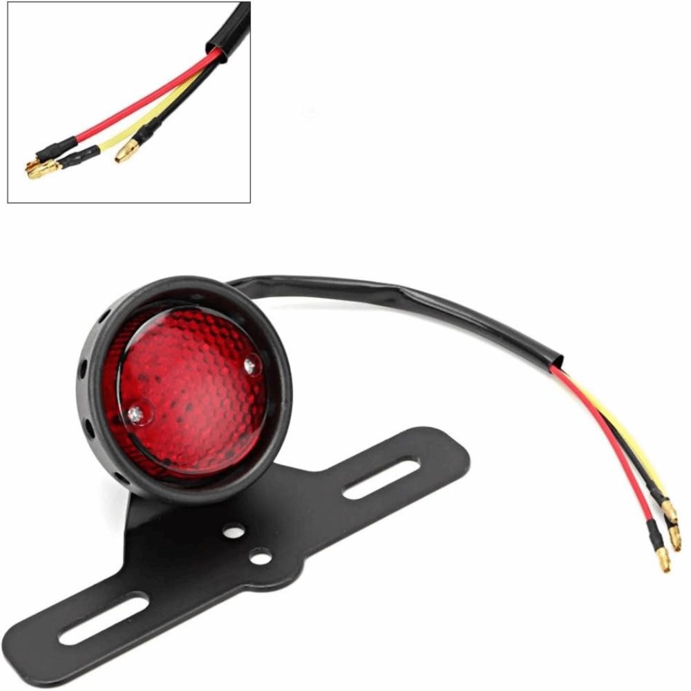 3 Wires Motorbike Tail Light Small LED Rear Brake Light Retro Motorcycle Brake Light for Cruiser