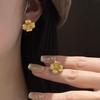 Neu bei Anhängern und einfachen Ohrsteckern klassisch retro gebürstet diamantbesetzt Blume exquisite Ohrringe für Damen Party Schmuck