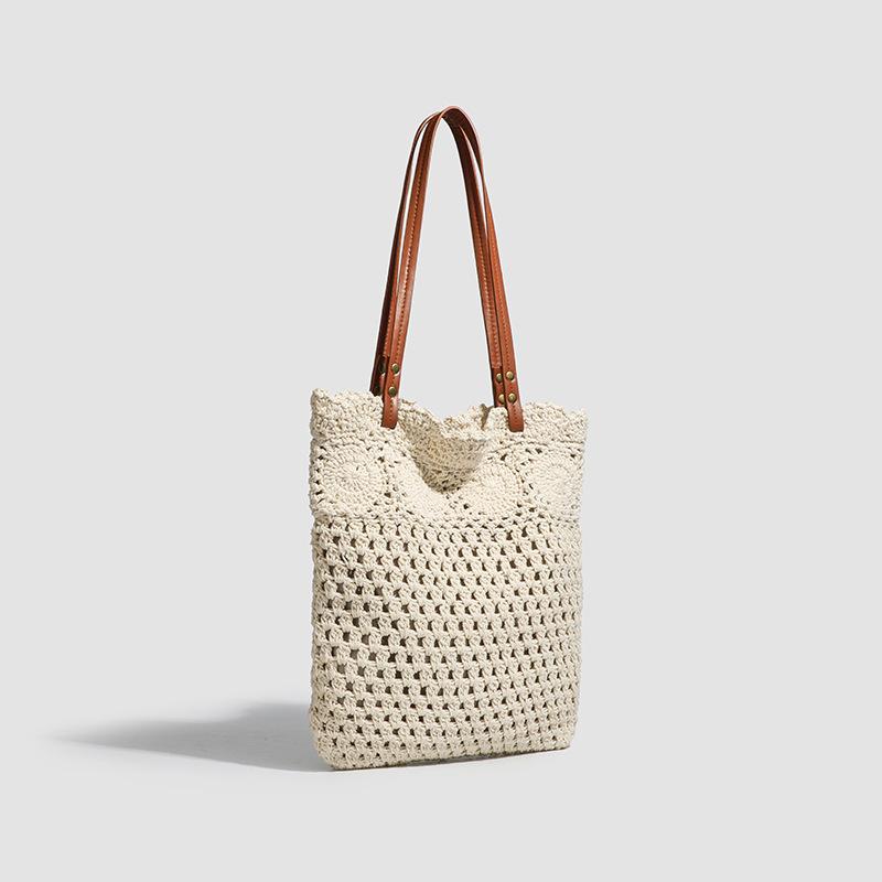 Single-shoulder Woven Bag Lace Bag Vacation-style Beach Bag Commuter Women's Bag