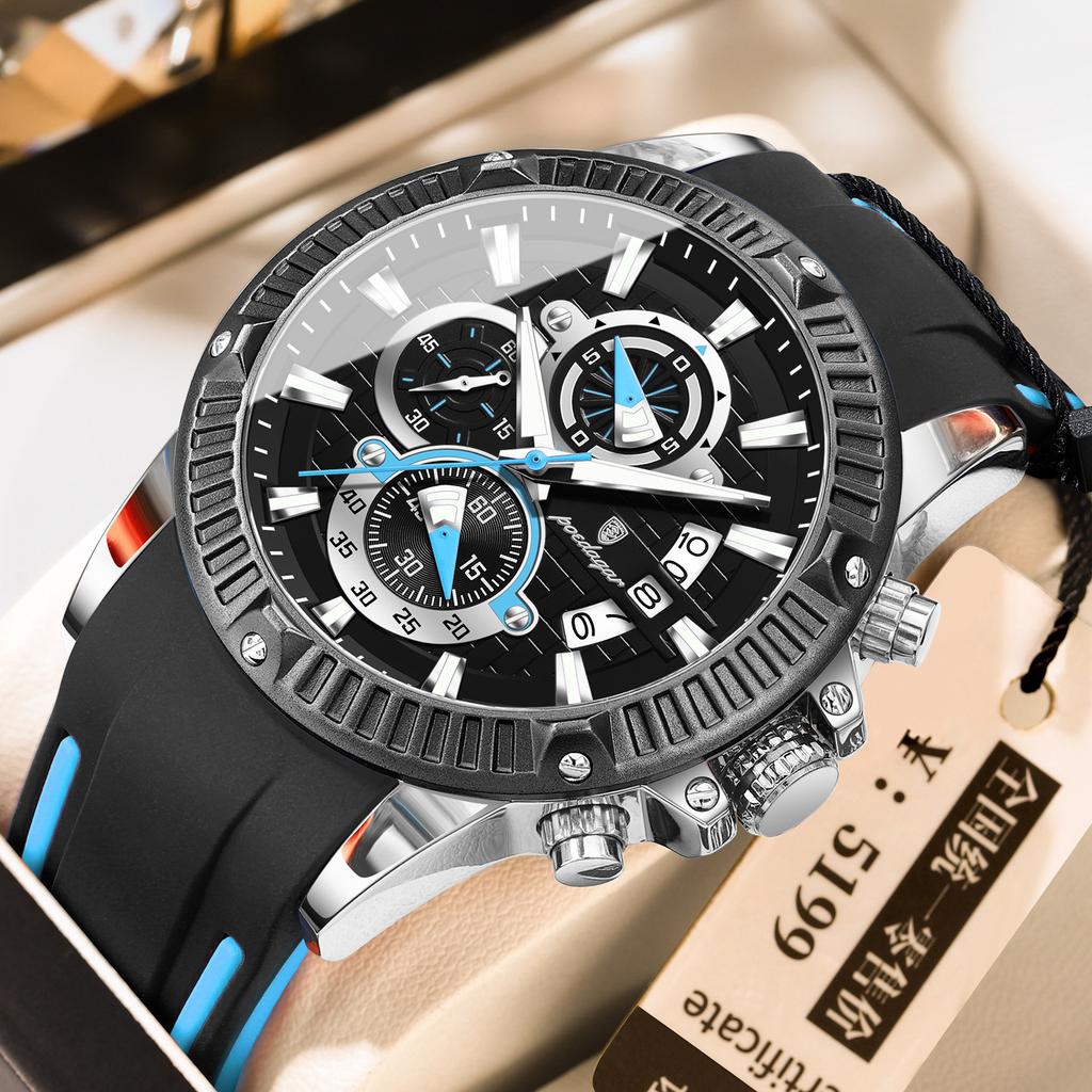 Multifunctional Watch Men'S Watch Sport Waterproof Quartz Watch