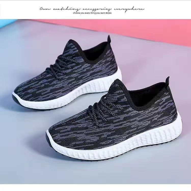 

2025 весна новый тренд женская обувь летящая тканая поверхность повседневная спортивная обувь корейская версия универсальная дышащая спортивная обувь женская 37