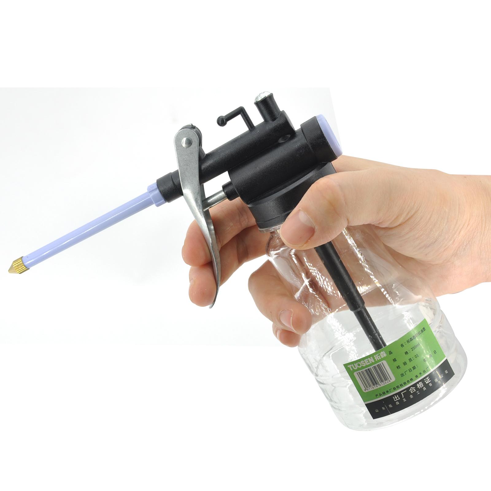 

Новый 250 мл прозрачный масляный баллончик смазочный пластиковый насос для машины насос высокого давления масленка смазочный пистолет