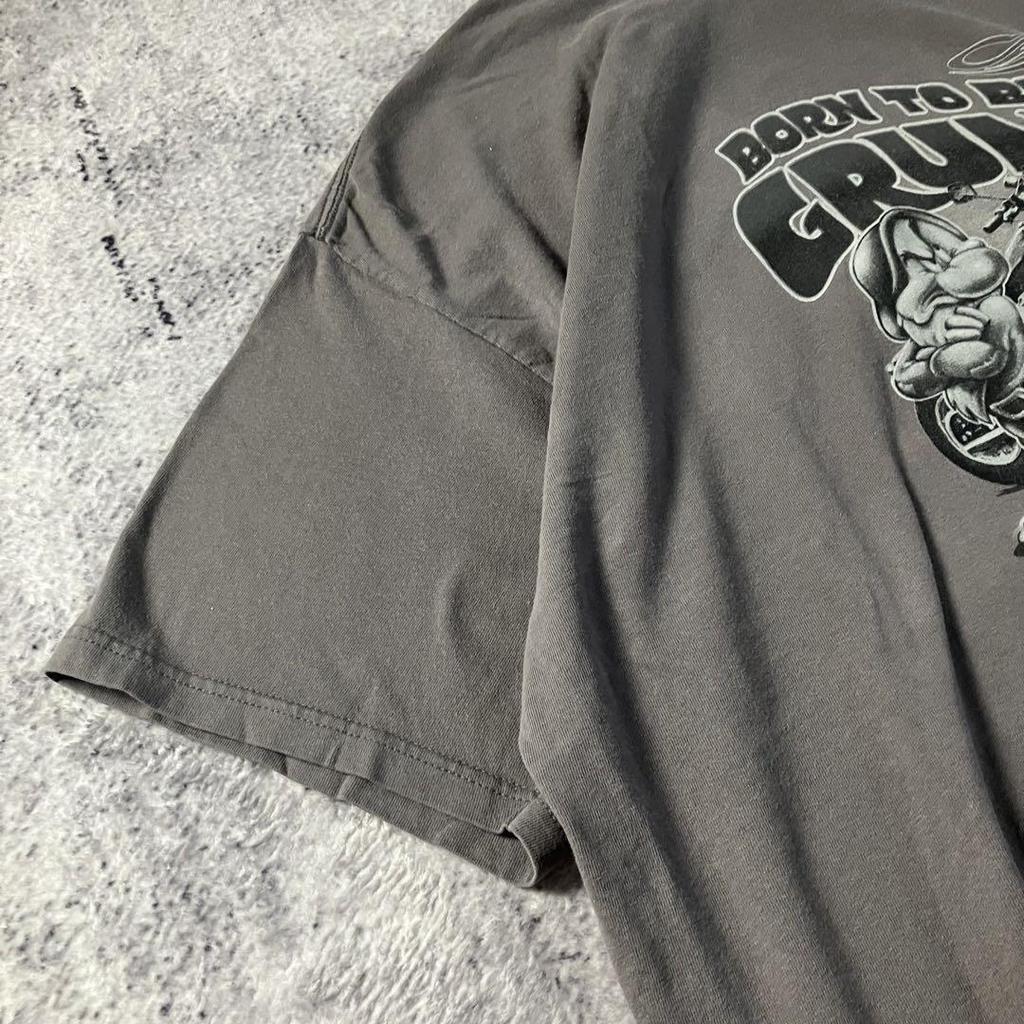 [USED] Disney GRUMPY Grumpy x Biker T-shirt Disney
