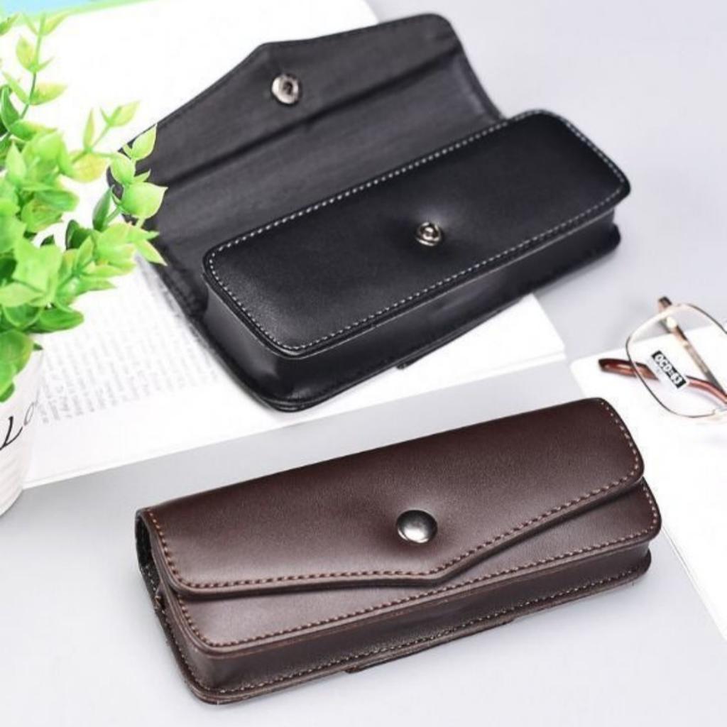 Pu Leather Glasses Holder Vintage Portable Eyewear Case Reading Glasses Case High-Quality Glasses Storage Box For Travel Gift