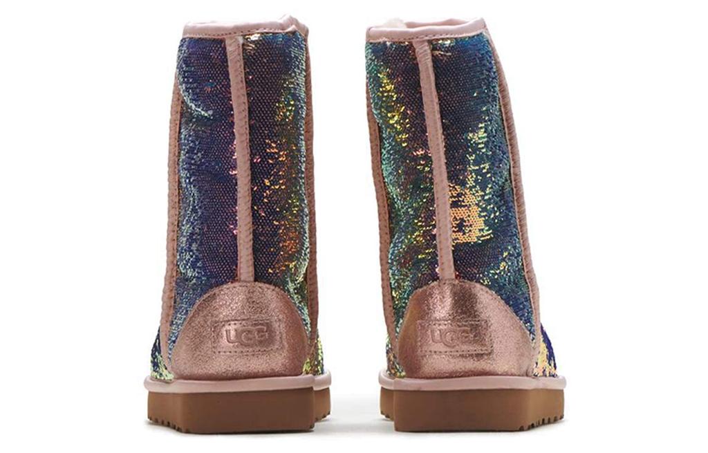 UGG Classic Short Cosmos Sequin Rose Gold Women's 1103796-QRT