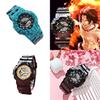 One Piece Childrens Cartoon Digital Wristwatch With Night Light For Kids And Teens