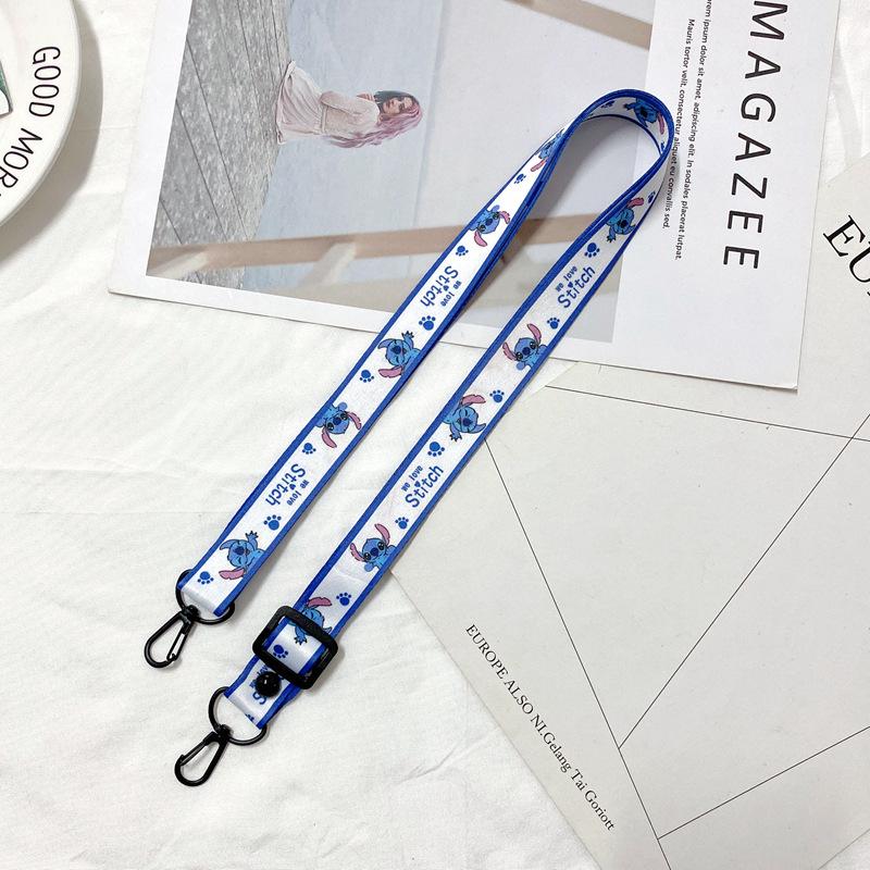 Oblique Span Mobile Phone Lanyard Adjustable Cartoon Silicone Change Bag Lanyard Card Sleeve Record Label Lanyard Lanyard